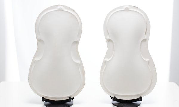 Three violin and three viola plaster casts - Photo 3
