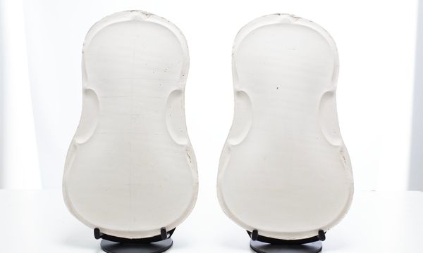 Four Del Gesù violin plaster casts