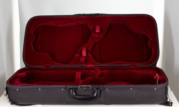 A four-pack violin case, unbranded