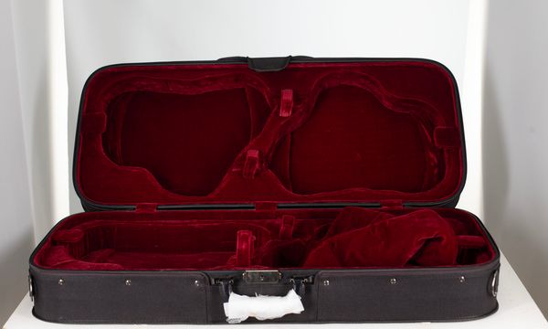 A four-pack violin case, unbranded