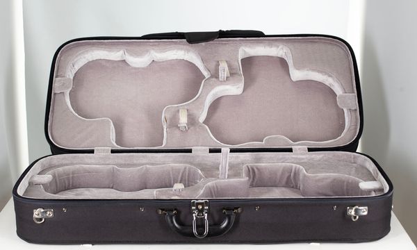 A four-pack violin case, unbranded