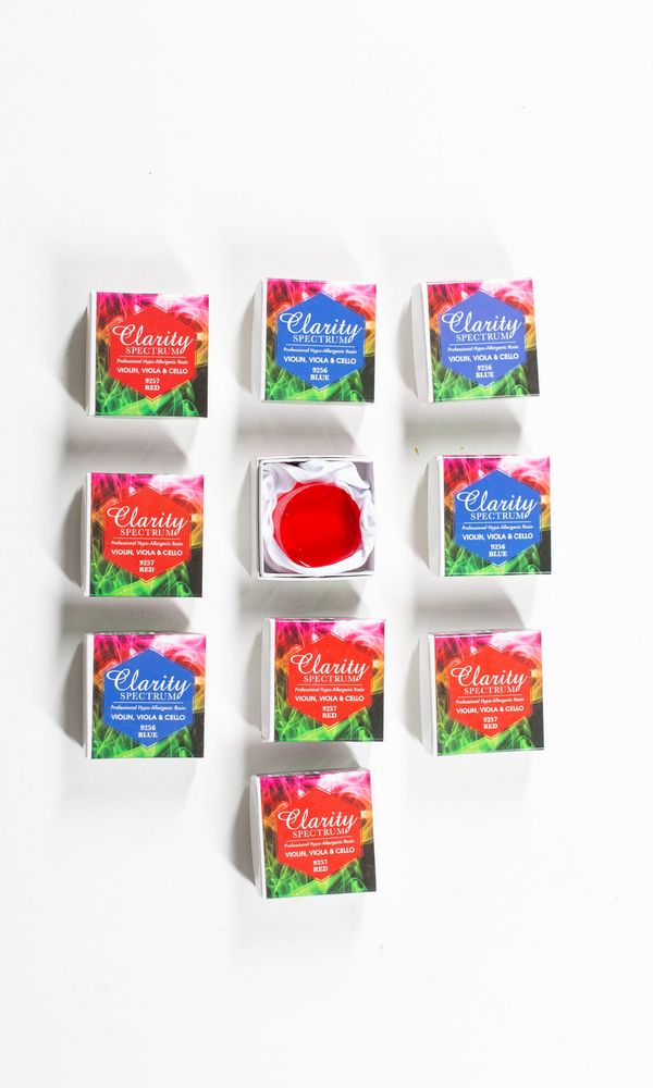 A bundle of ten rosins, branded clarity