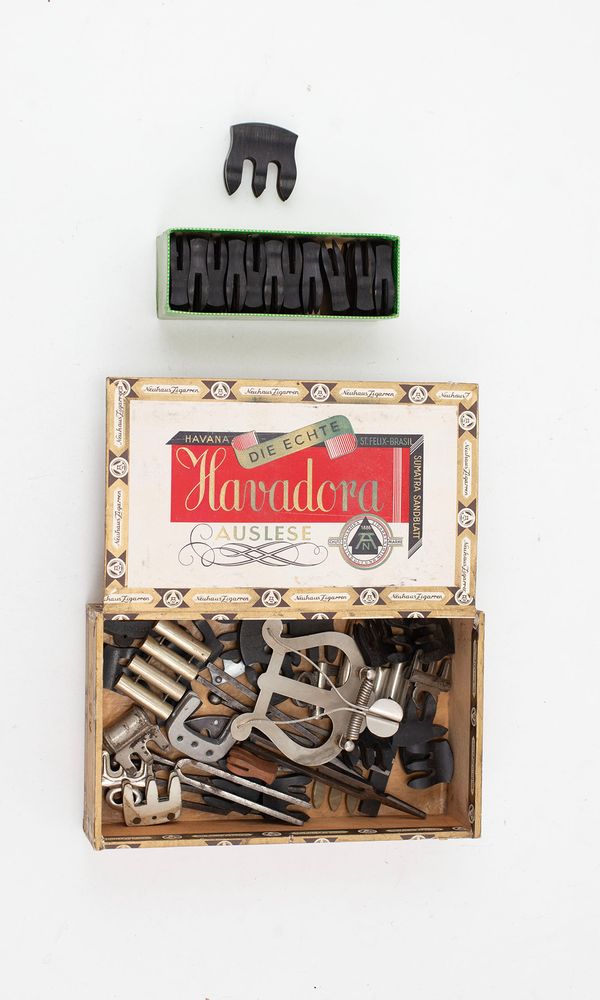 A mixed quantity of mutes and tuning forks