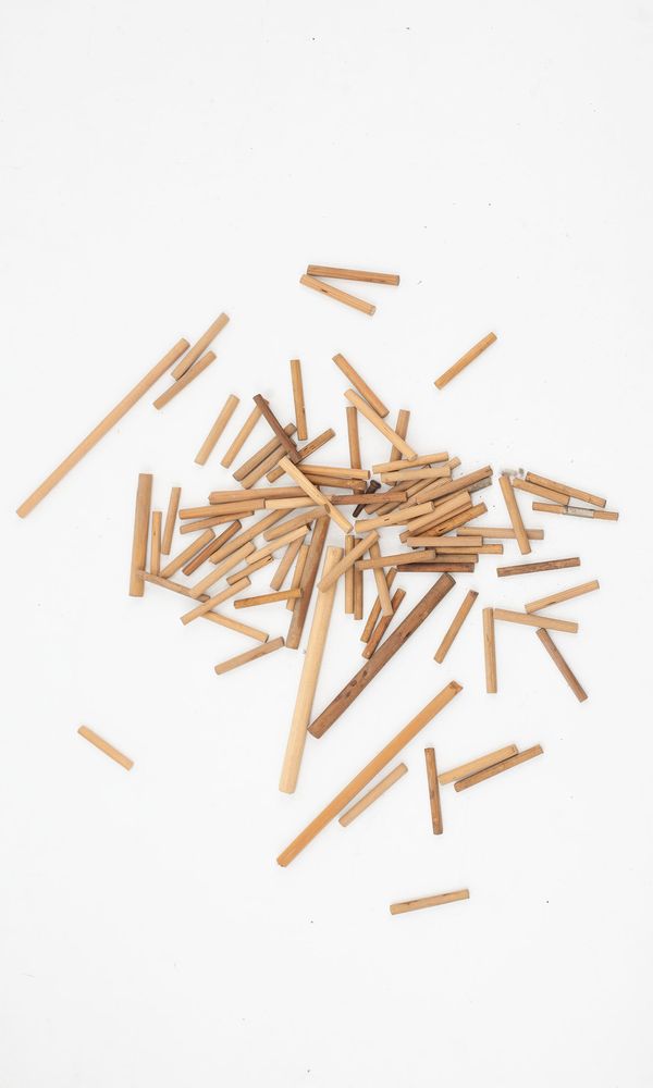 A small quantity of soundpost, varying sizes