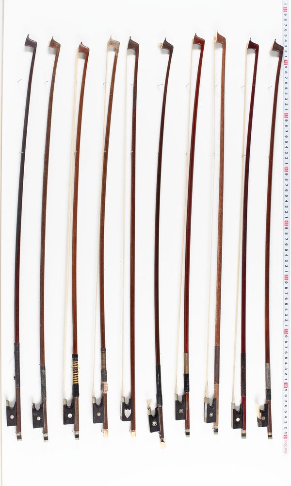 A bundle of twenty bows, varying sizes