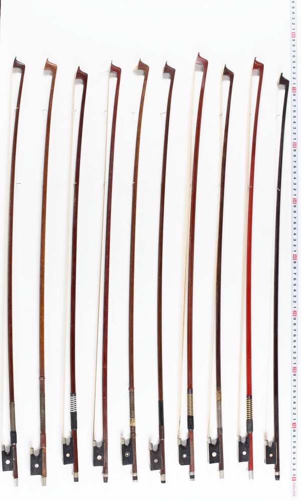 A bundle of twenty bows, varying sizes