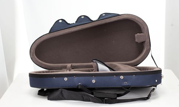 A violin case, unbranded