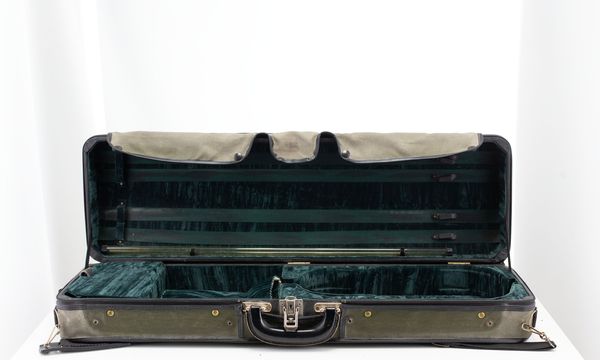 A violin case, unbranded