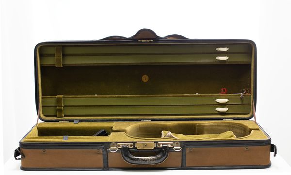 A viola case, branded Gordge