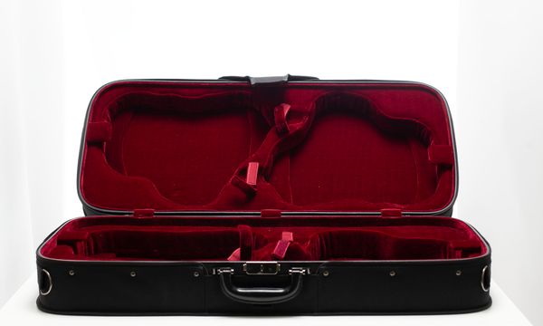 A four-pack violin case, unbranded