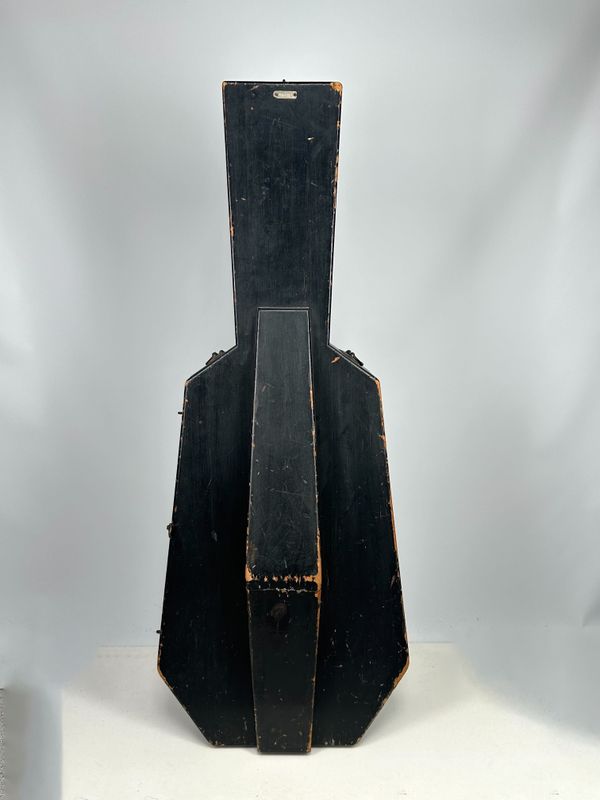 A cello case, W.E Hill & Sons, violin makers