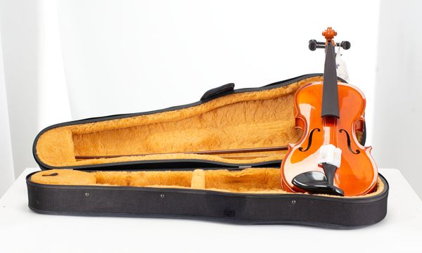 A small-sized violin, labelled B&H 400