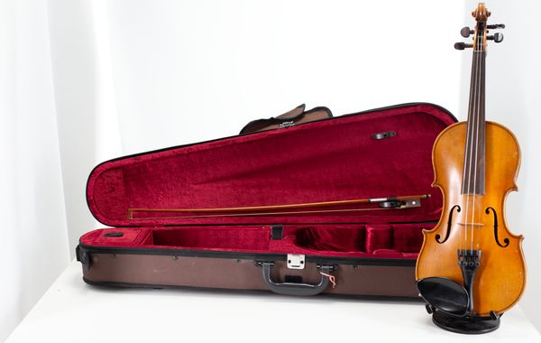 A small-sized violin, unlabelled