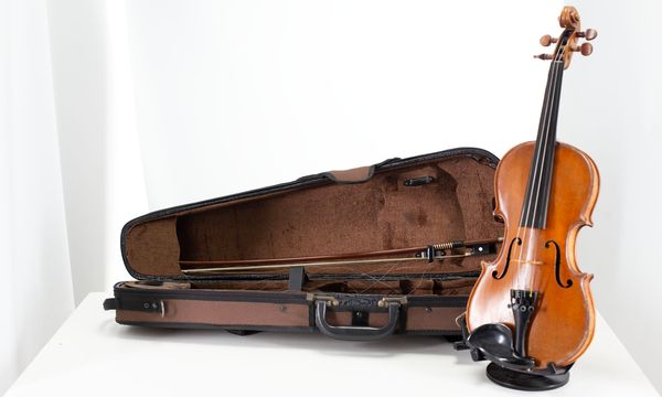 A small-sized violin, unlabelled