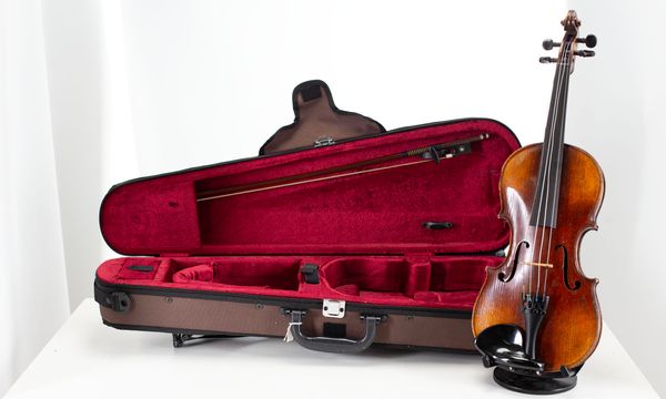A small-sized violin, unlabelled