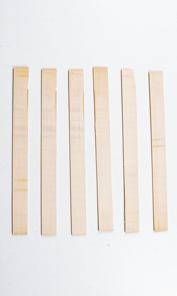 Six violin ribs
