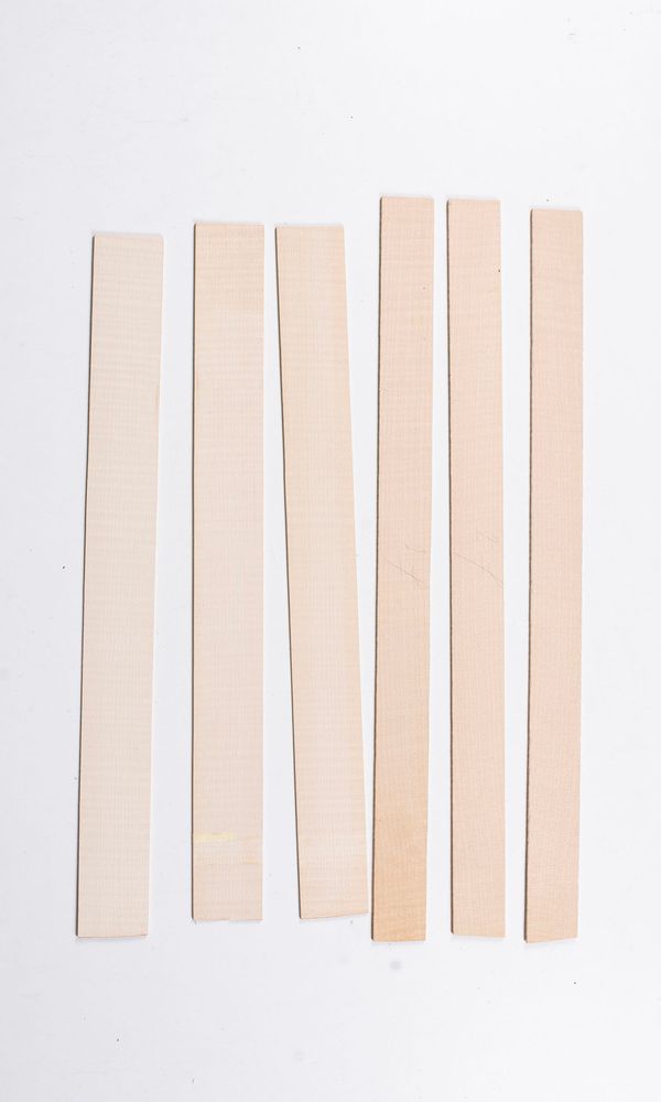 Six violin ribs