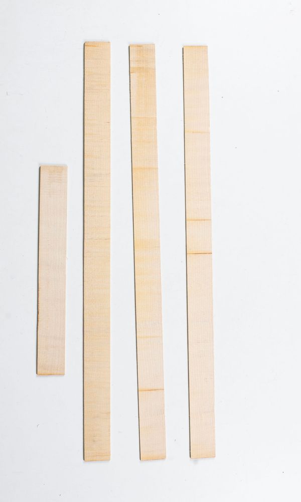 Four violin ribs