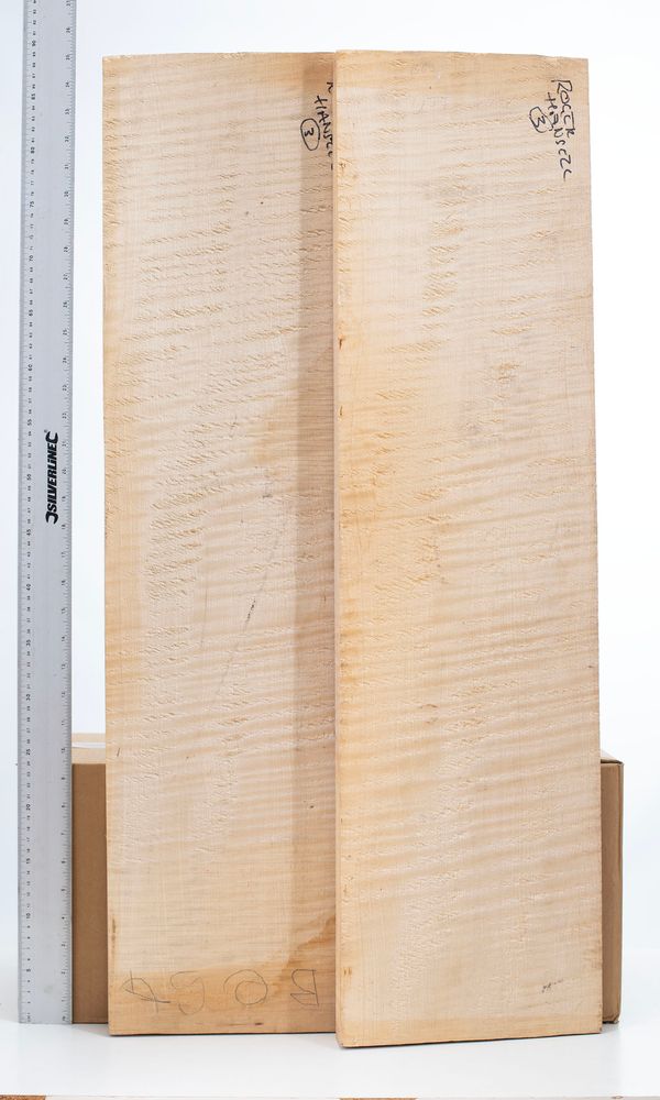 A two-piece maple cello back