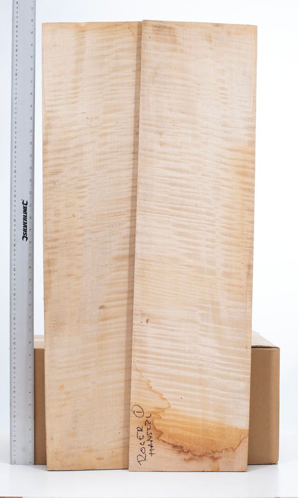 A two-piece maple cello back