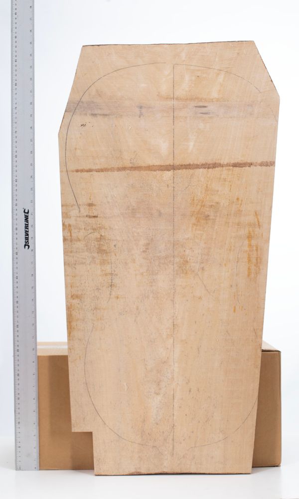 A maple cello back