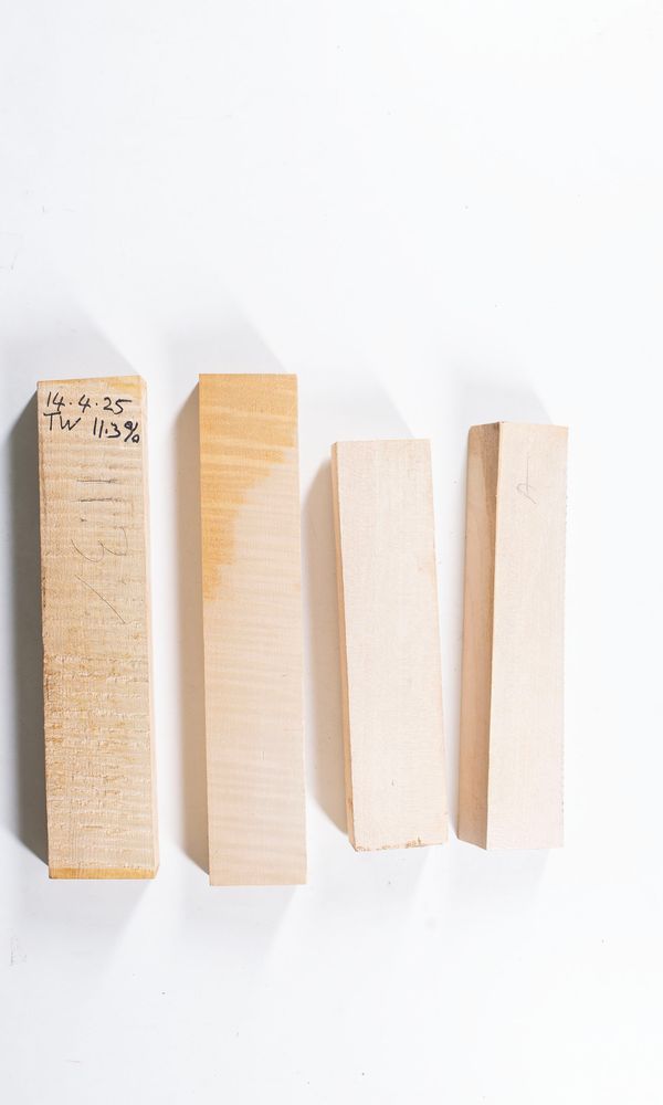 Four violin rib blocks