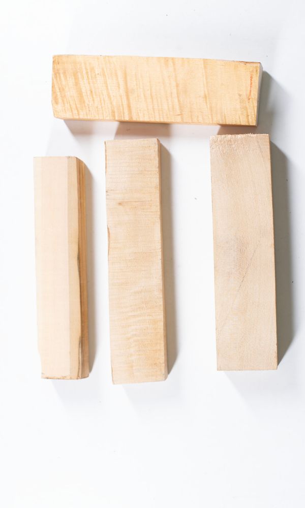Four violin rib blocks