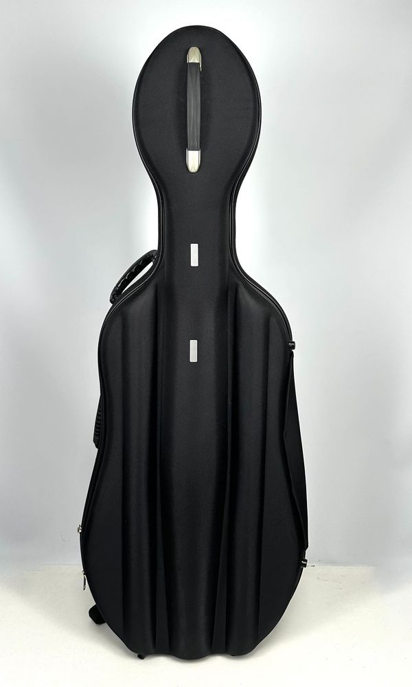 A cello case, unbranded