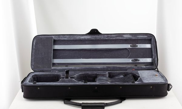 A violin case, unbranded