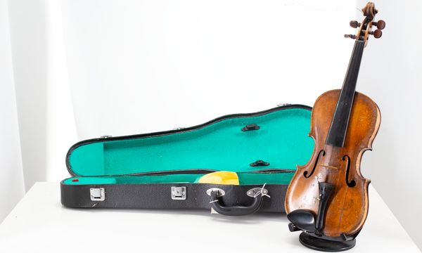 A small-sized violin, unlabelled