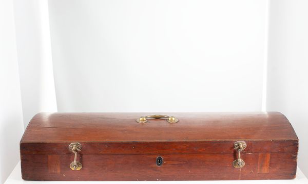 A double violin case, unbranded