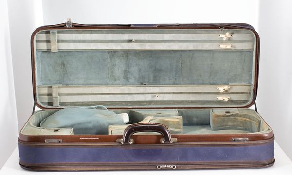 A double violin case by W. E. Hill & Sons, made for Alfredo Campoli