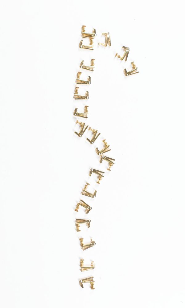 A bundle of twenty viola fine tuners