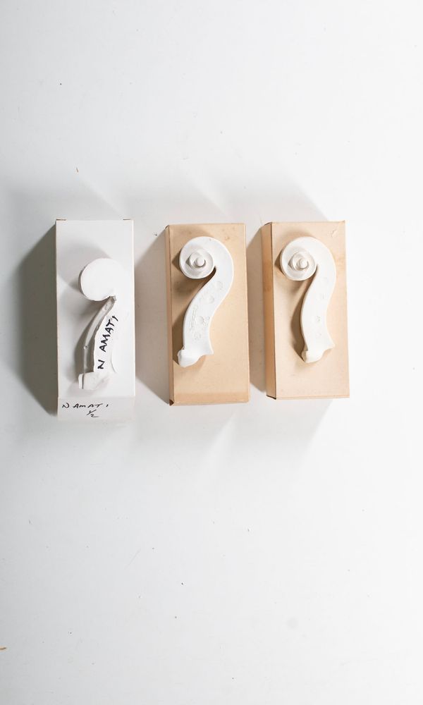Three Nicolo Amati (half) scroll casts