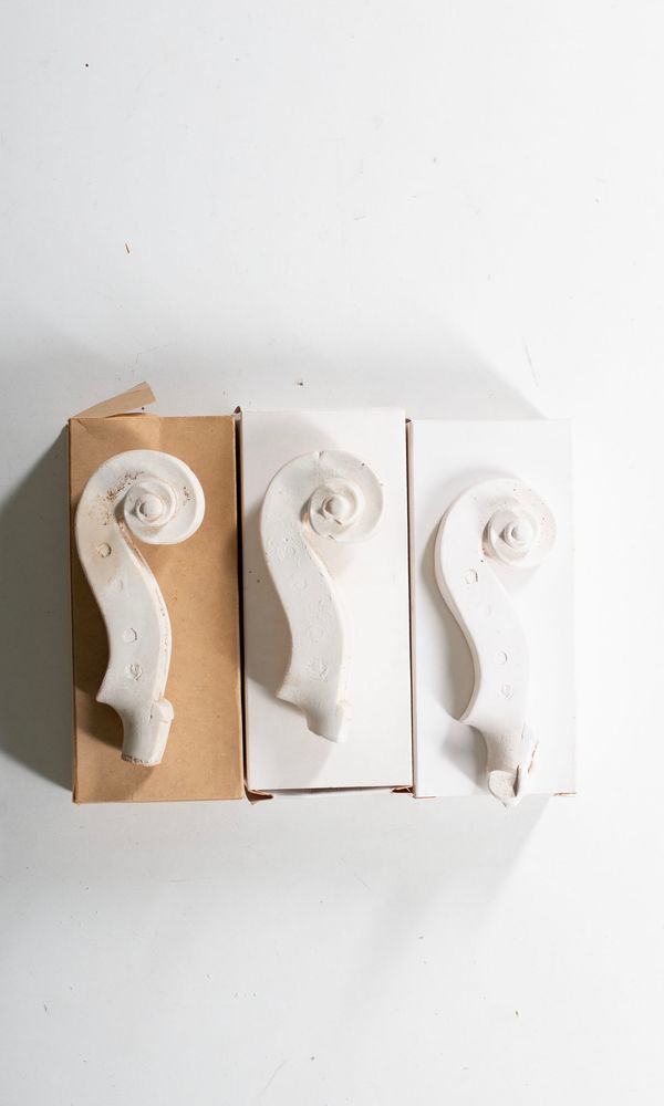 Three Del Gesù  scroll casts