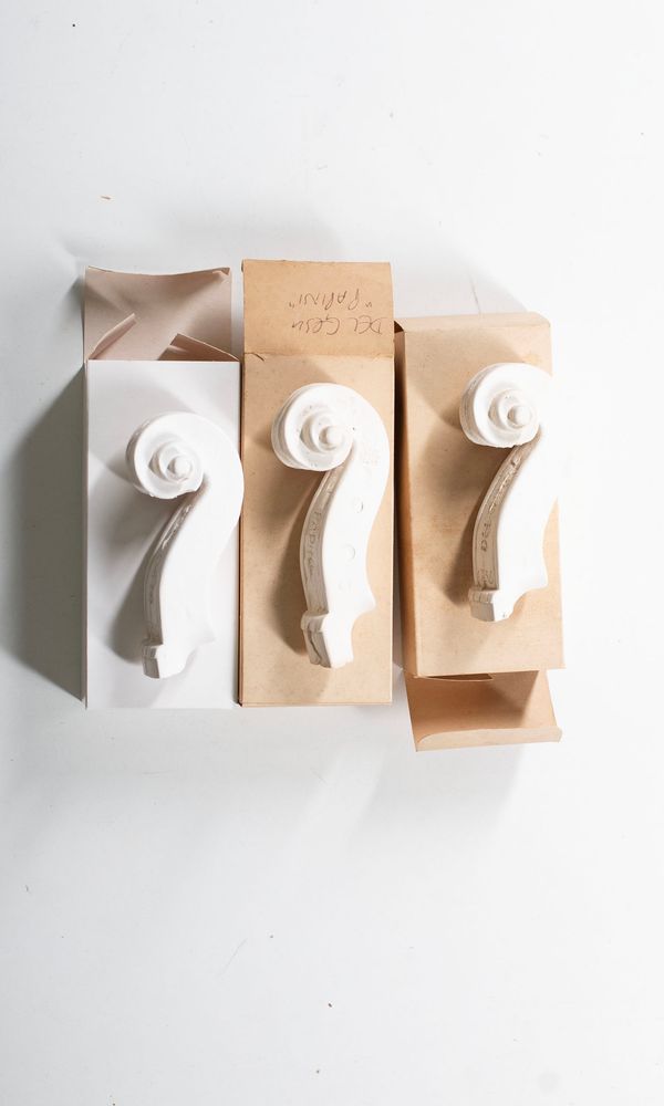 Three Del Gesù  scroll casts