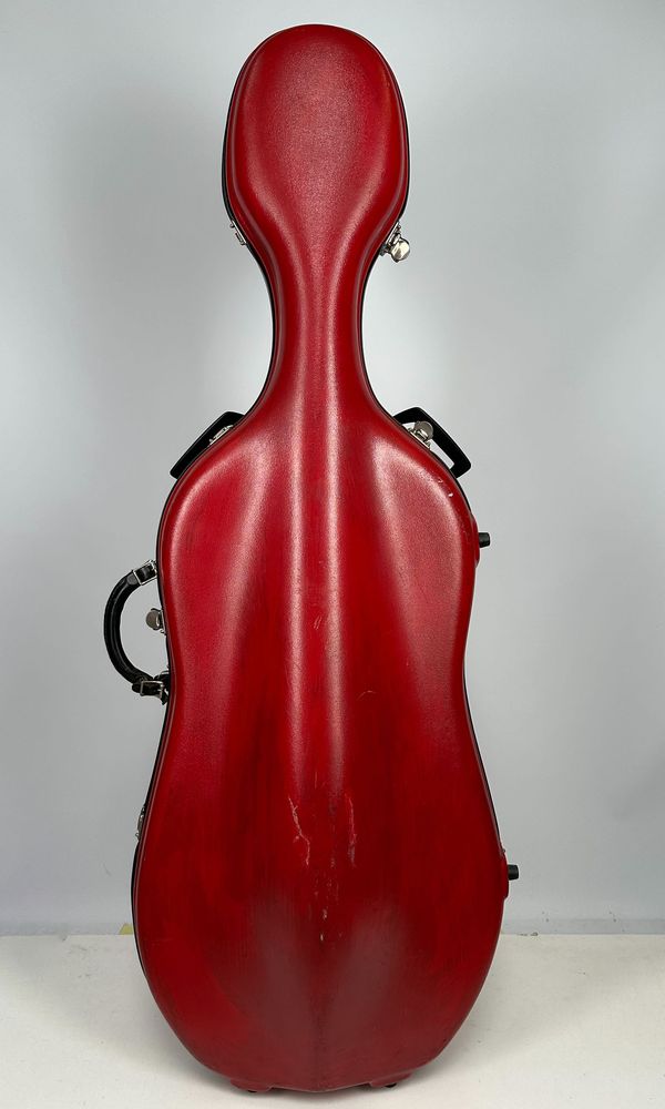 A cello case, unbranded