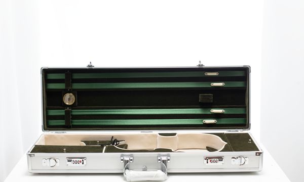 A violin flight case, unbranded