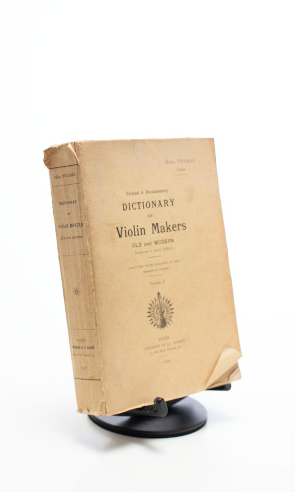 Dictionary of Violin Makers, Old and New