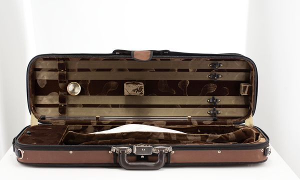 A violin case, unbranded