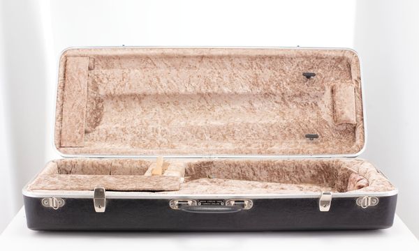 A viola case, branded Hiscox