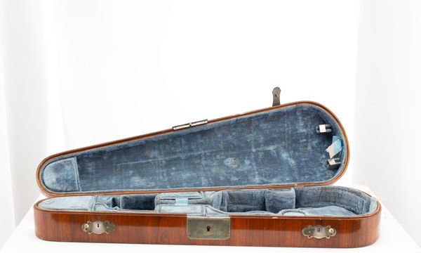 A violin case, unbranded