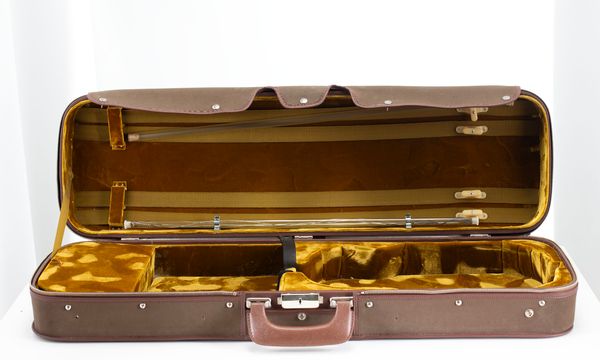 A violin case, unbranded