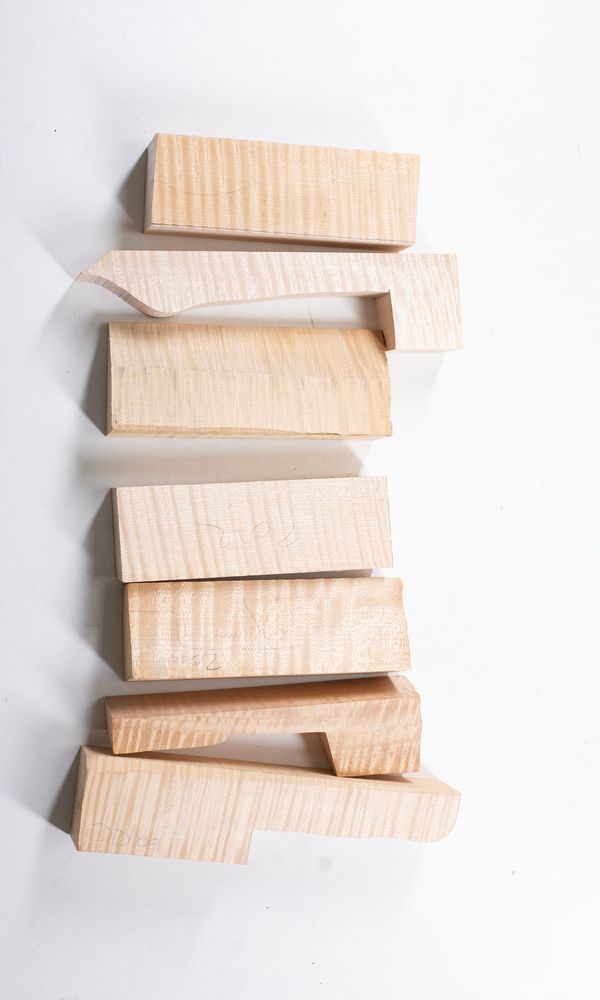Ten pieces of maple