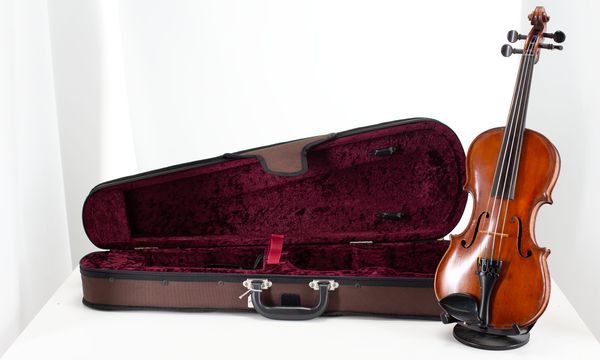 A small-sized violin, unlabelled