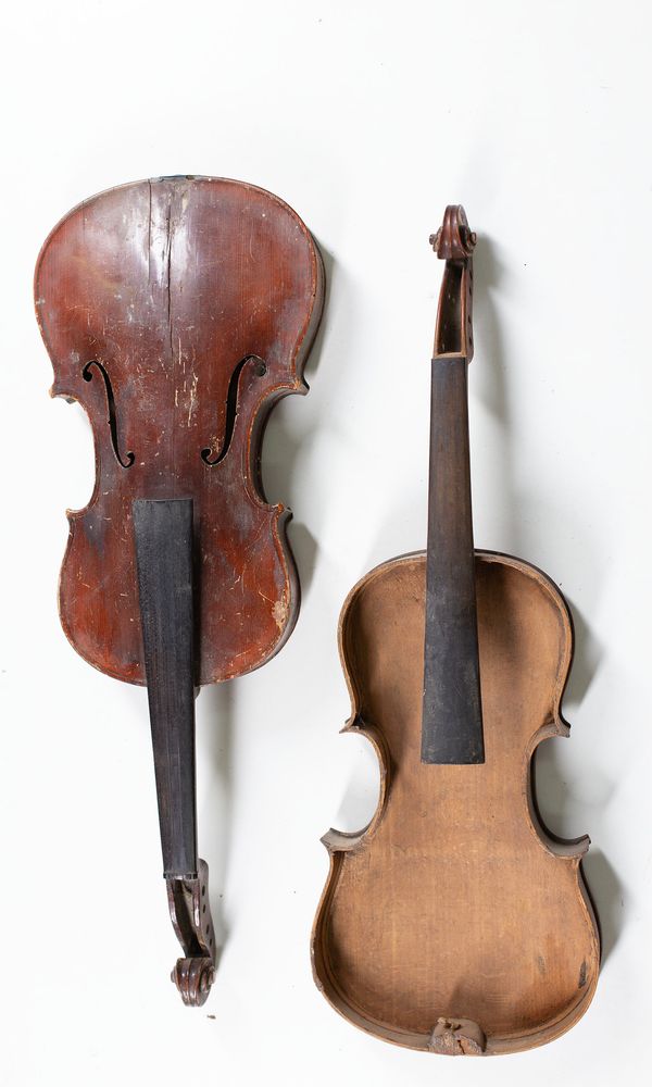 Four violins, varying sizes