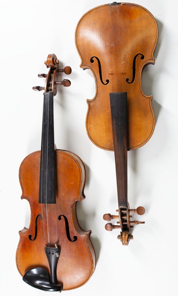 Four violins, varying sizes