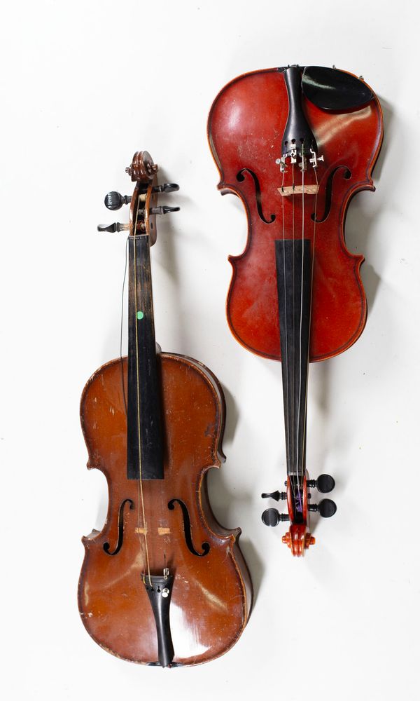 Four violins, varying sizes