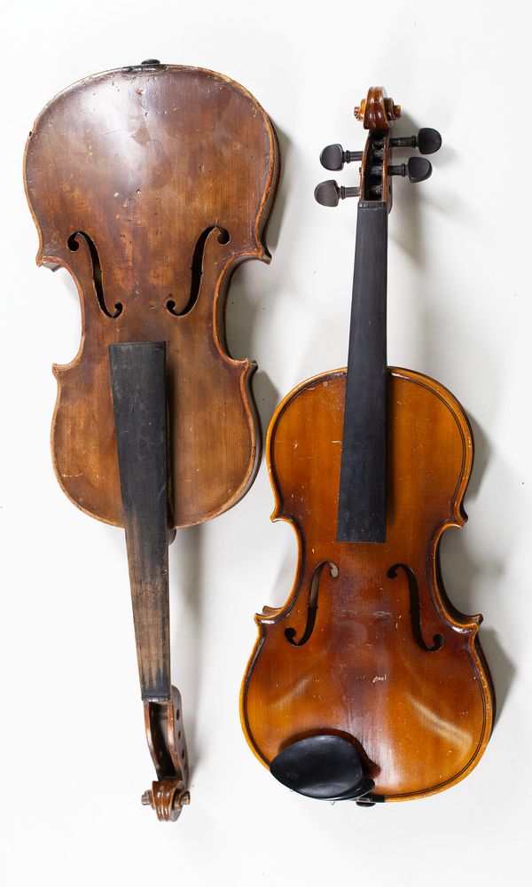 Four violins, varying sizes