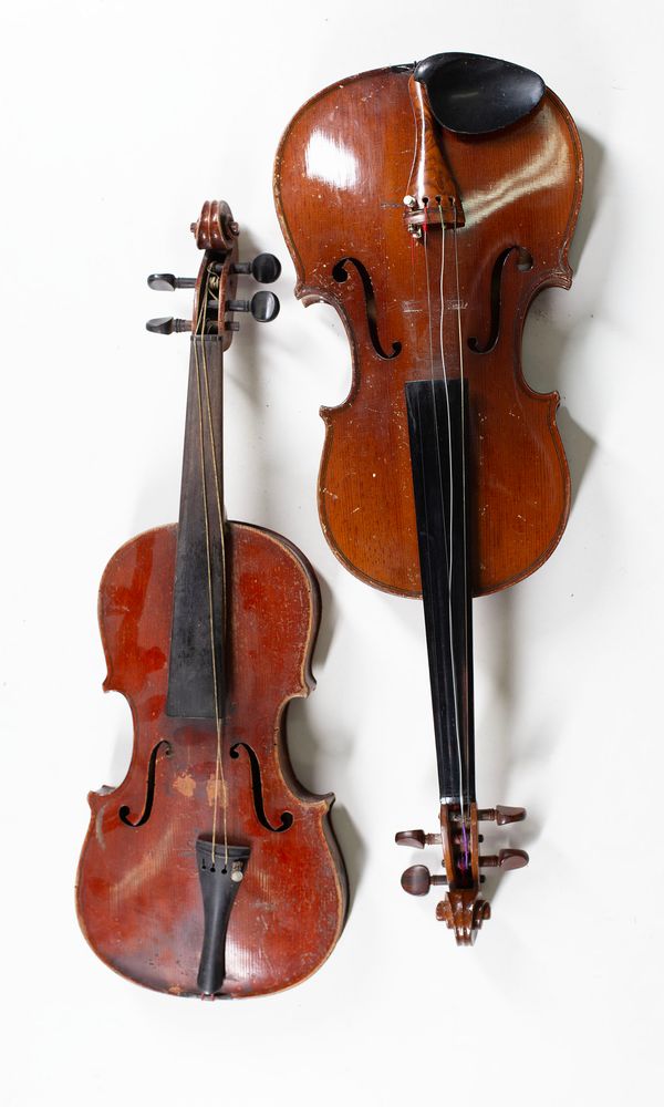 Four violins, varying sizes